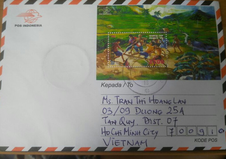 [Mar.Indonesia-59318] Nice letter with MS childhoods